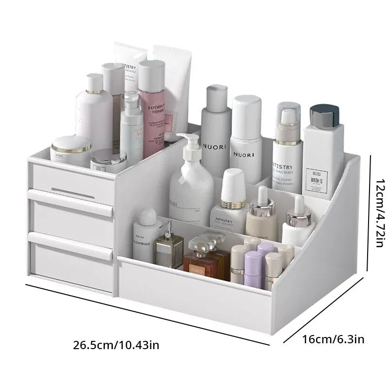 White Makeup Organizer Drawer