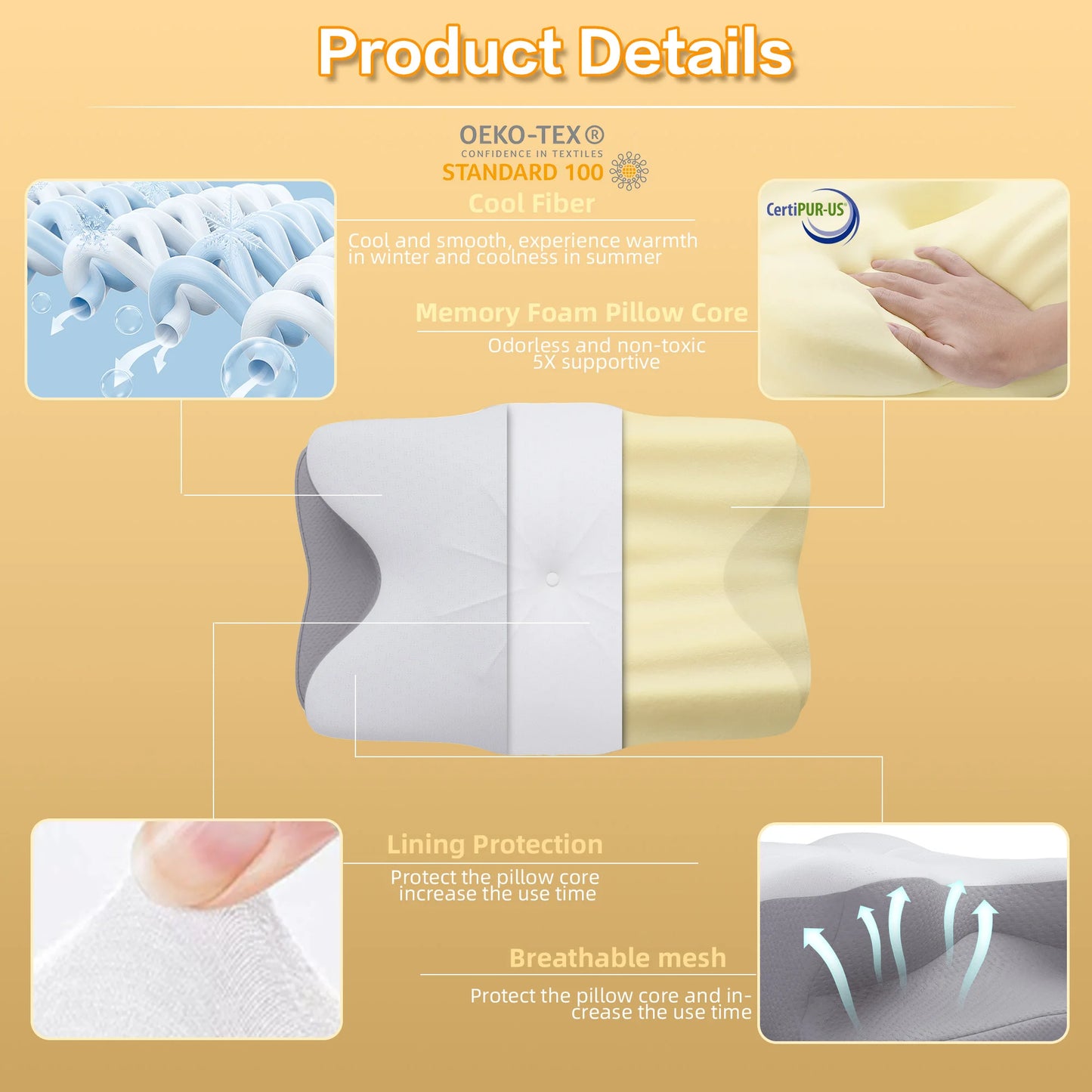 Memory Foam Sleep Pillow