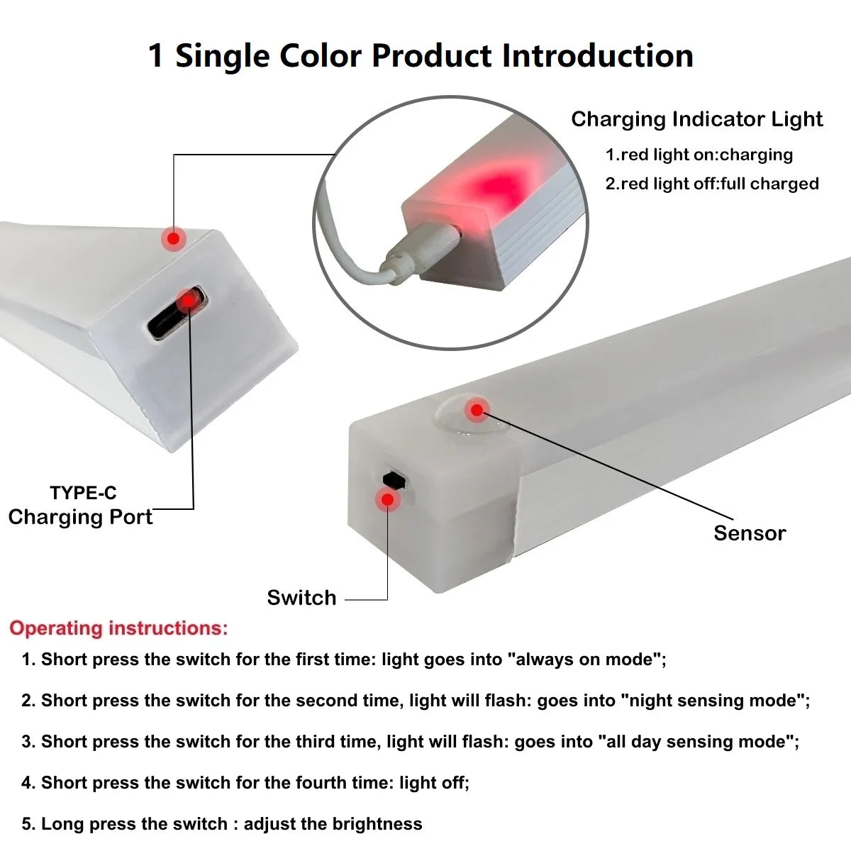 Motion Sensor LED Light Bar