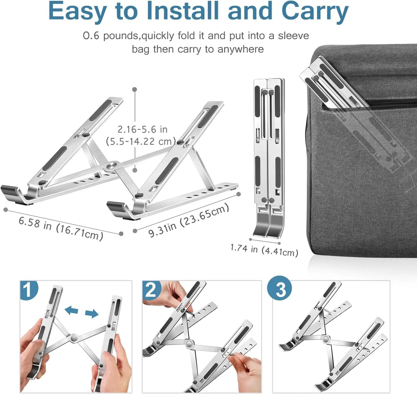 Foldable Adjustable Laptop Stand