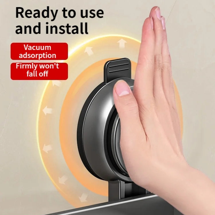 No-Drill Suction Cup Bathroom Shelf
