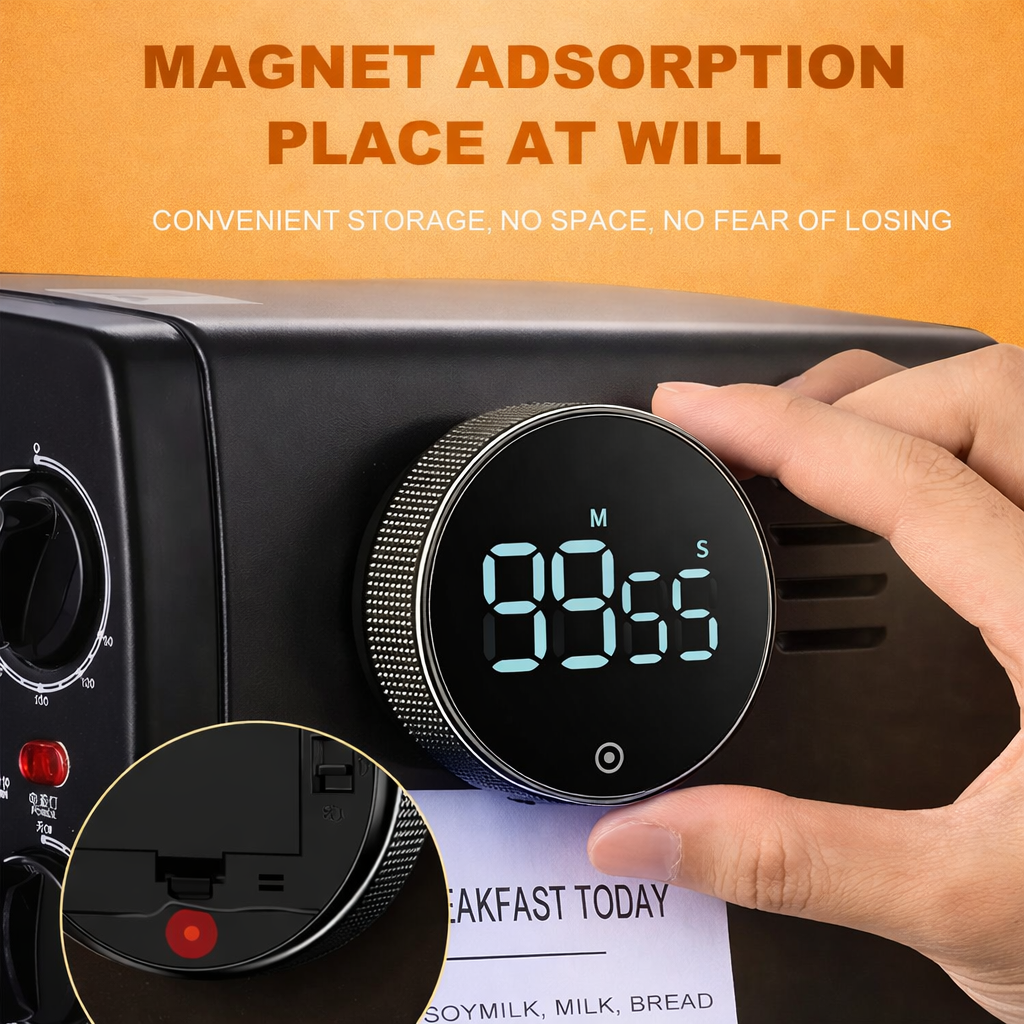 Magnetic LED Kitchen Timer