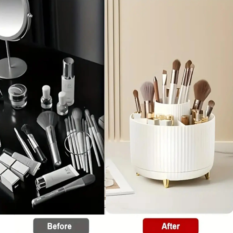360° Rotating Makeup Organizer