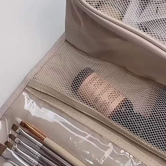 Compact Hanging Travel Beauty Organiser